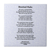 Dented Halo Poem Brain Surgery Survivor Tile
