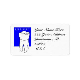 Dentist Address Label