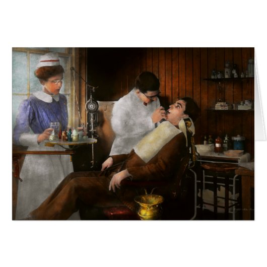 Dentist - An incisive decision - 1917 Cards (Front Horizontal)