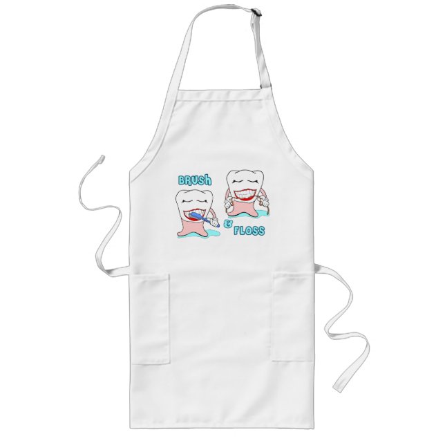 Dentist and Dental Hygienist Long Apron (Front)