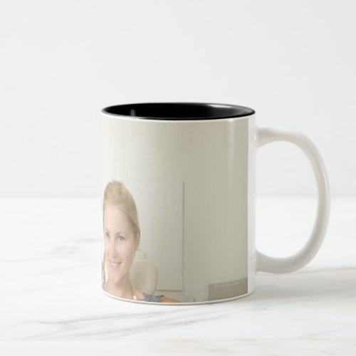 Dentist and patient Portrait Two_Tone Coffee Mug