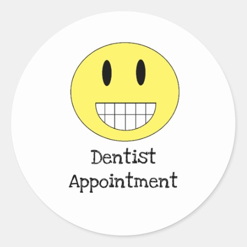 Dentist Appointment Calendar Stickers