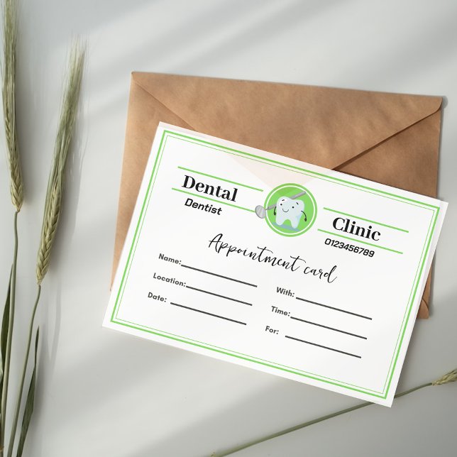 Dentist Appointment Card  (Creator Uploaded)