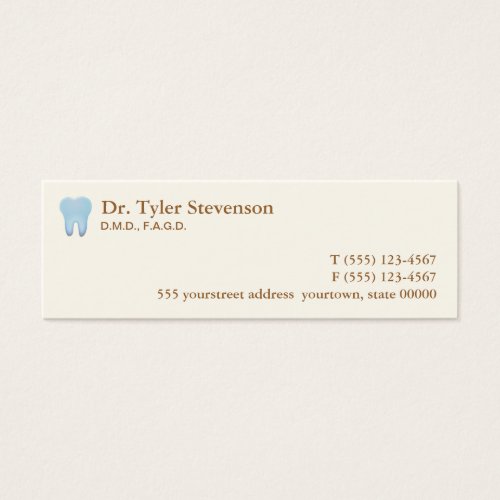 Dentist Appointment Card Business Card Templates