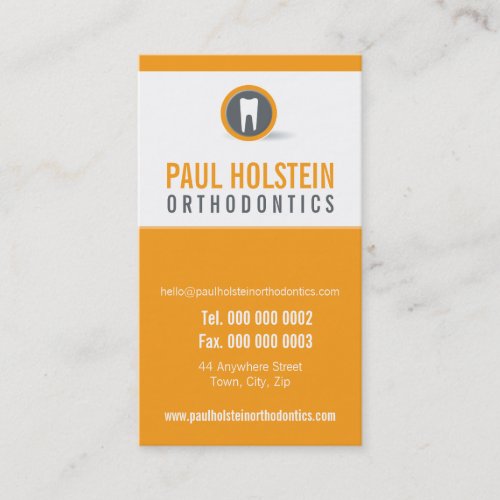 DENTIST APPOINTMENT CARD  modern tooth logo 6
