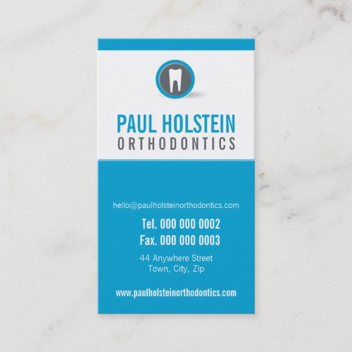DENTIST APPOINTMENT CARD  modern tooth logo 7