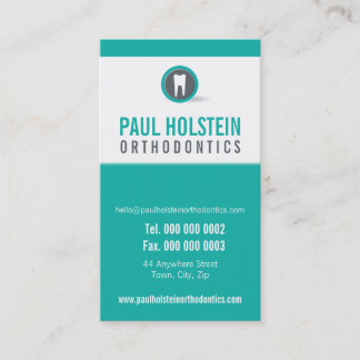 DENTIST APPOINTMENT modern dental tooth logo jade Card