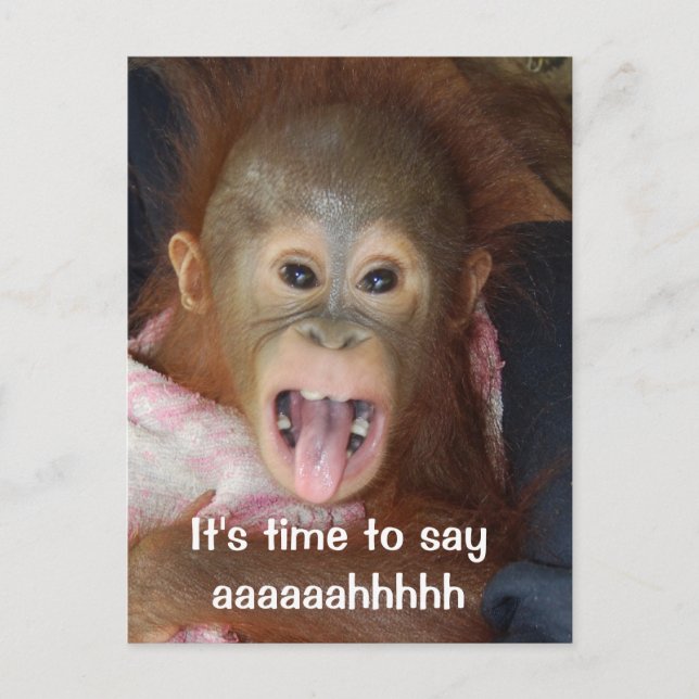 Dentist  Appointment Say Aaahh Postcard (Front)