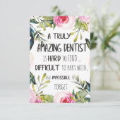 Dentist appreciation Doctor Thank you Gift Quote (Standing Front)