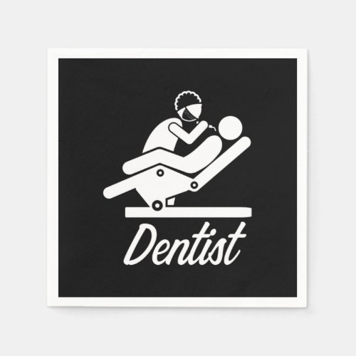 Dentist At Work Dentistry Teeth Tooth Doctor Gift Napkins