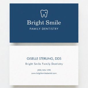 Dentist Blue Business Card