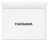 dentist bluetooth joke (Inside Horizontal (Bottom))