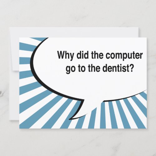 dentist bluetooth joke invitation
