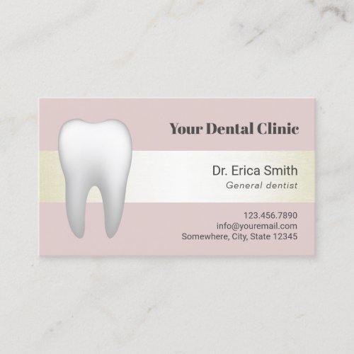 Dentist Blush Pink  Ivory Dental Appointment