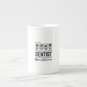dentist bone china mug