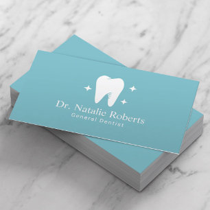 Dentist Bright Tooth Logo Plain Dental Care Appointment Card