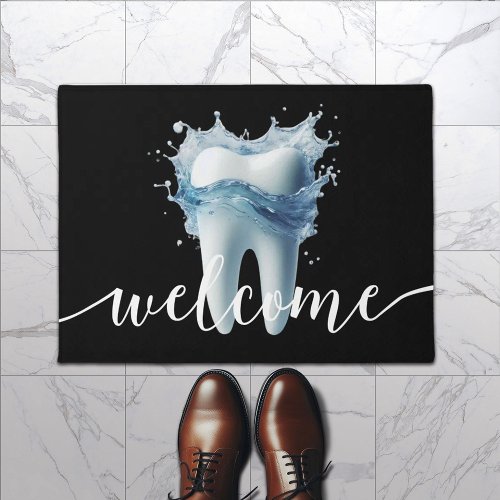 Dentist Bright Tooth  Water Modern Dental Office Doormat