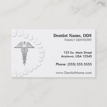 Dentist Business / Appointment Card by coolcards_biz at Zazzle