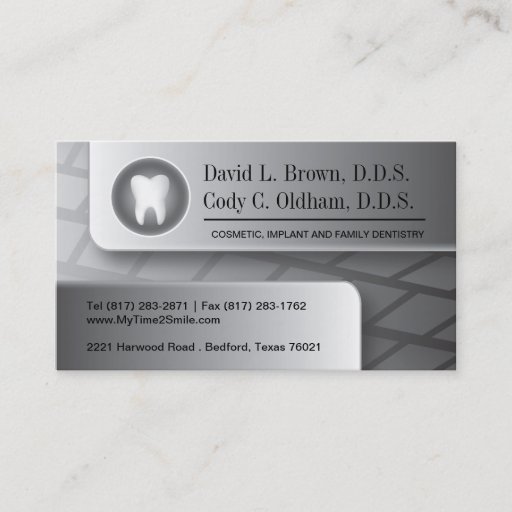 Customizable Dentist Business Card