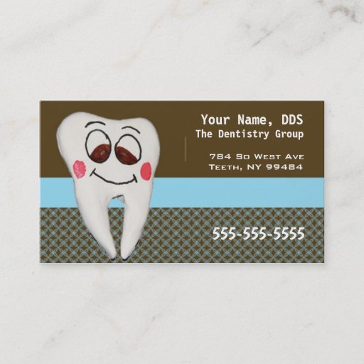 Customizable Dentist Business Card