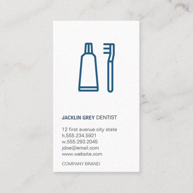 Dentist Business Card (Front)