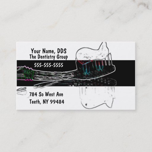 Customizable Dentist Business Card