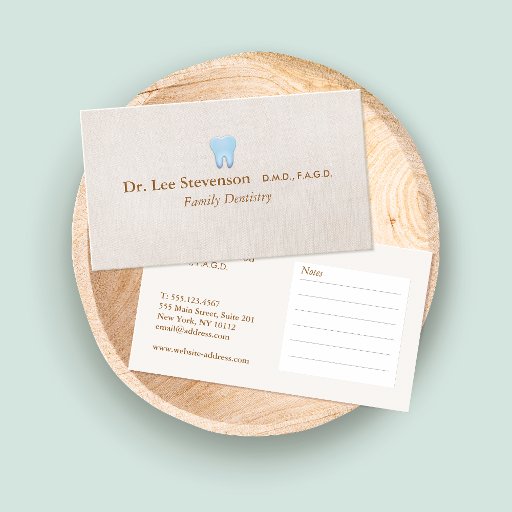 Customizable Dentist Business Card