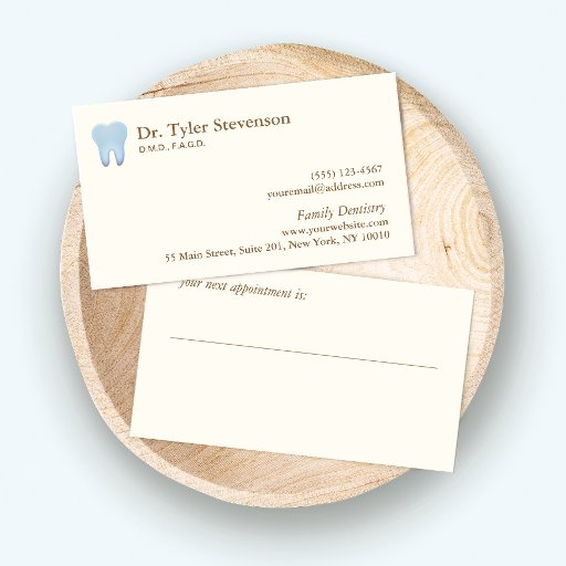 Customizable Dentist Business Card
