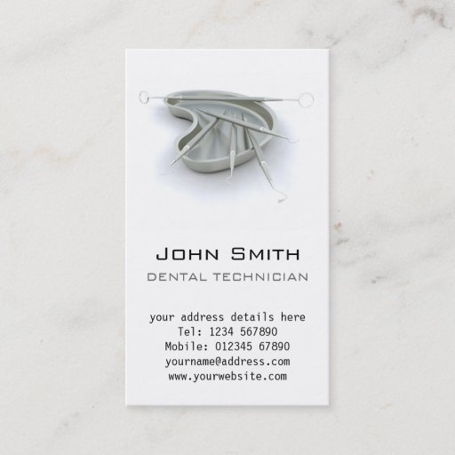 Customizable Dentist Business Card