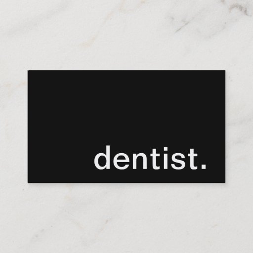 Customizable Dentist Business Card