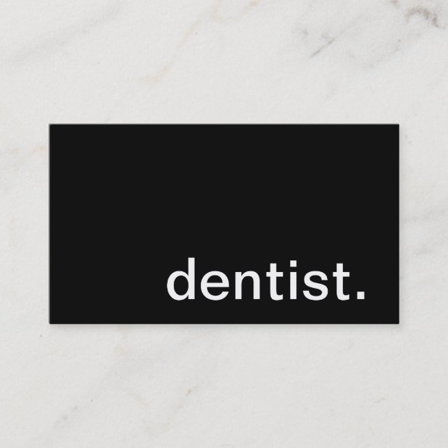 Dentist Business Card (Front)