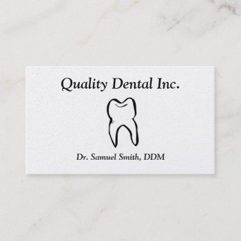 Dentist Business Card by crystaldream4u at Zazzle