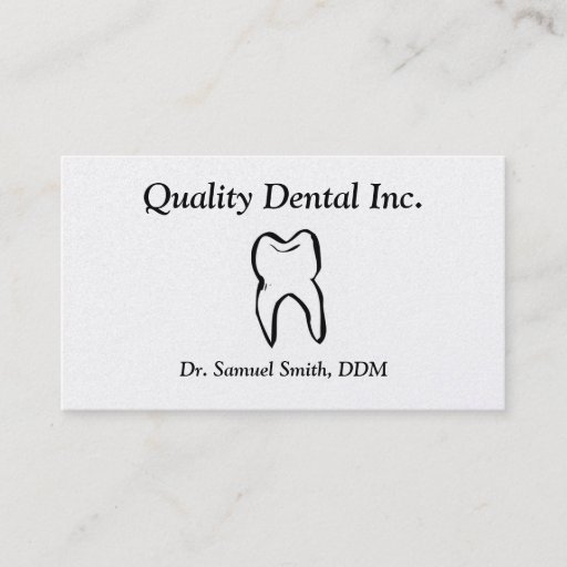 Customizable Dentist Business Card Templates