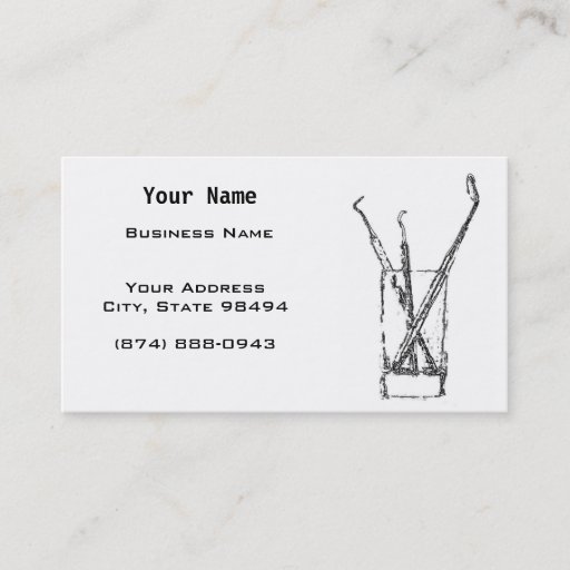 Customizable Dentist Business Card
