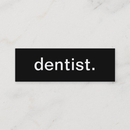 Dentist Business Card