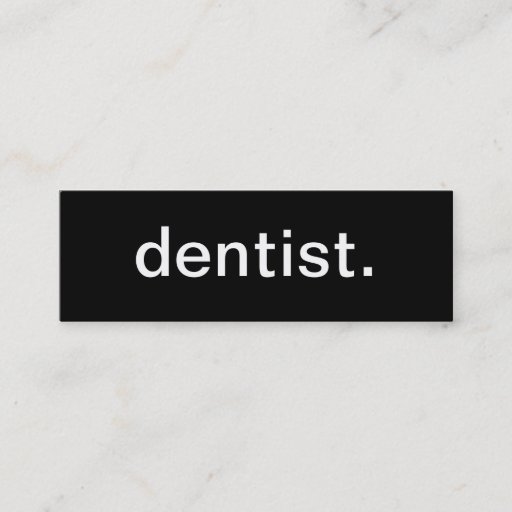 Customizable Dentist Business Card