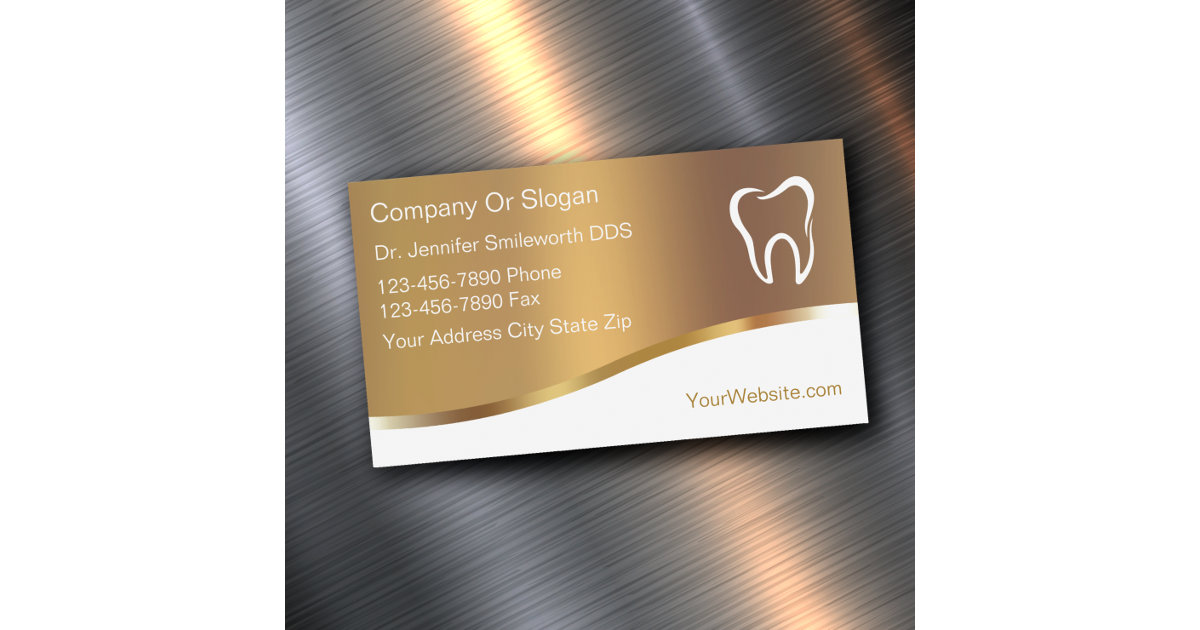 Dentist Office Magnetic Business Cards Template