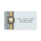 Dentist Business Card - Tooth Vintage Blue & Gold