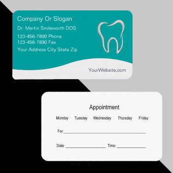 Dentist Business Cards by Luckyturtle at Zazzle