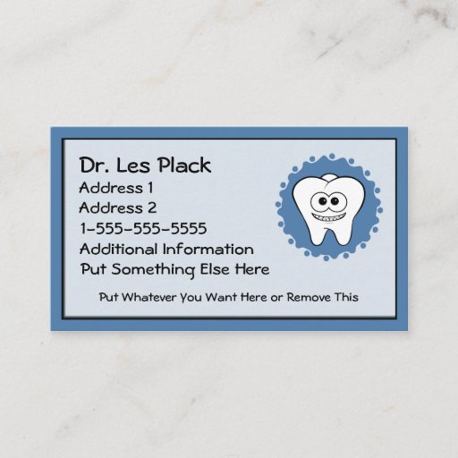 Customizable Dentist Business Cards