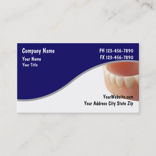 Customizable Dentist Business Cards