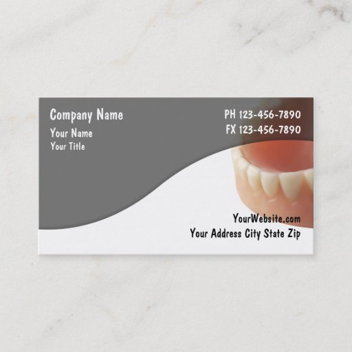 Customizable Dentist Business Cards