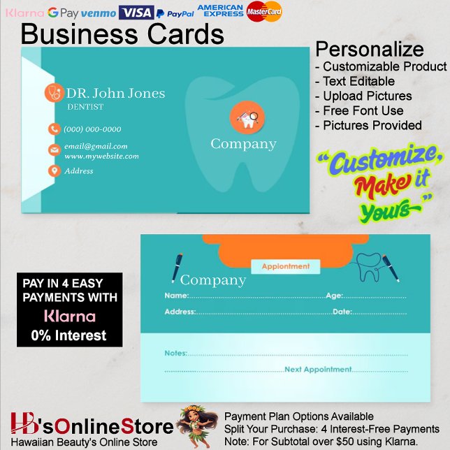 Dentist Business Cards 47 Pack of 100 (Dentist Business Cards 47 Pack of 100.
)