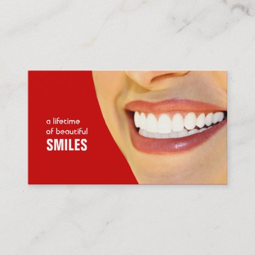 Customizable Dentist Business Cards- Color changeable