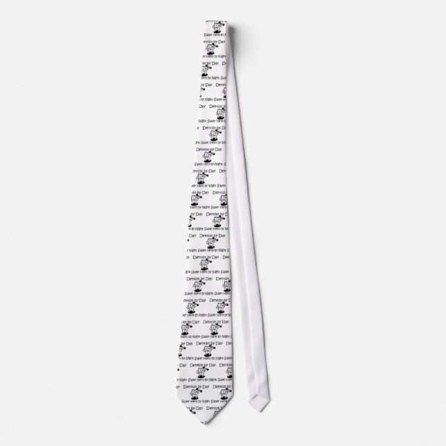 Dentist By Day Super Hero By Night Neck Tie (Front)