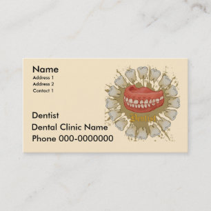 Dentist Caduceus custom name Appointment Card