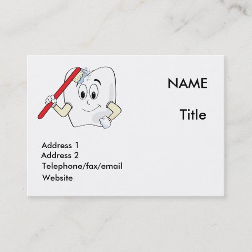 Customizable Dentist card business card template