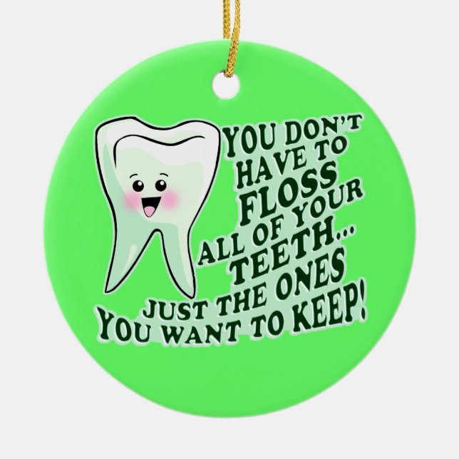 Dentist Ceramic Ornament (Front)