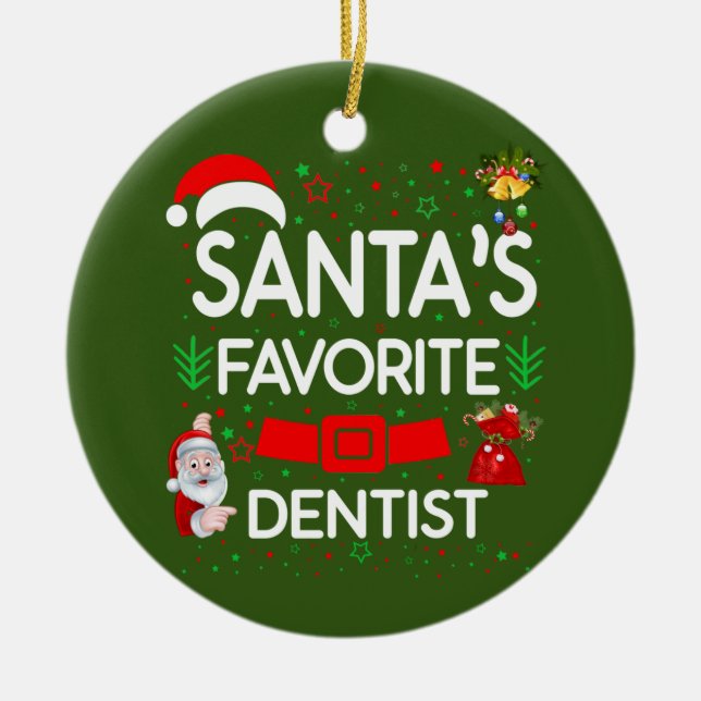 Dentist Ceramic Ornament (Front)