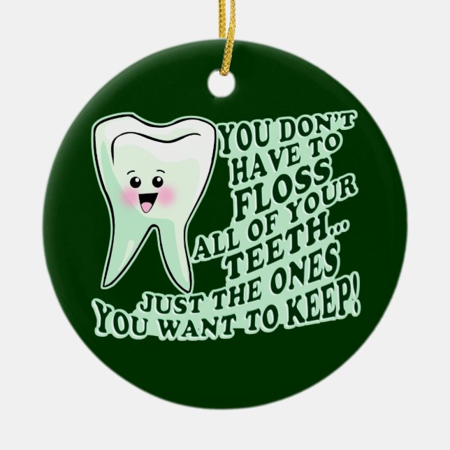 Dentist Ceramic Ornament (Front)